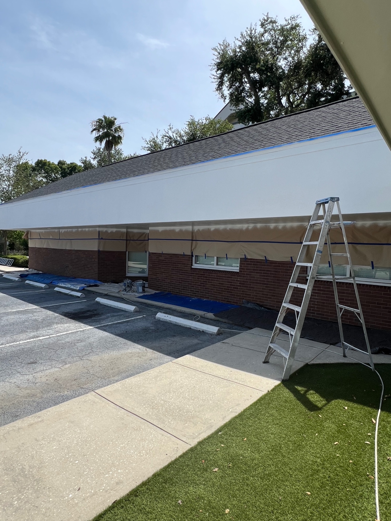 Commercial Repaint In Progress — Commercial Painting project by JDC Painting in Tampa, FL