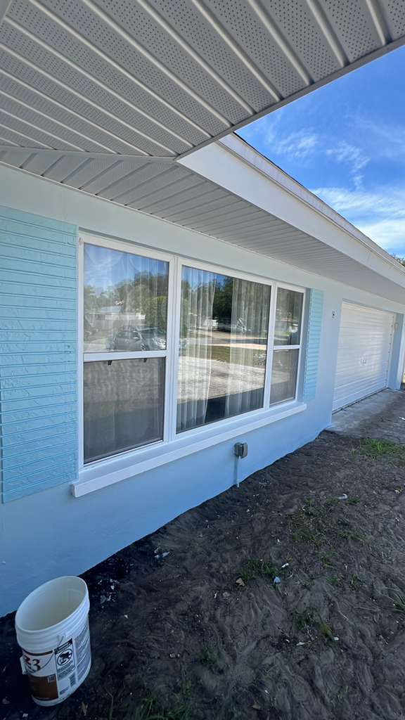 Coastal Blue Trim & Eaves — Exterior Repainting project by JDC Painting in Clearwater, FL